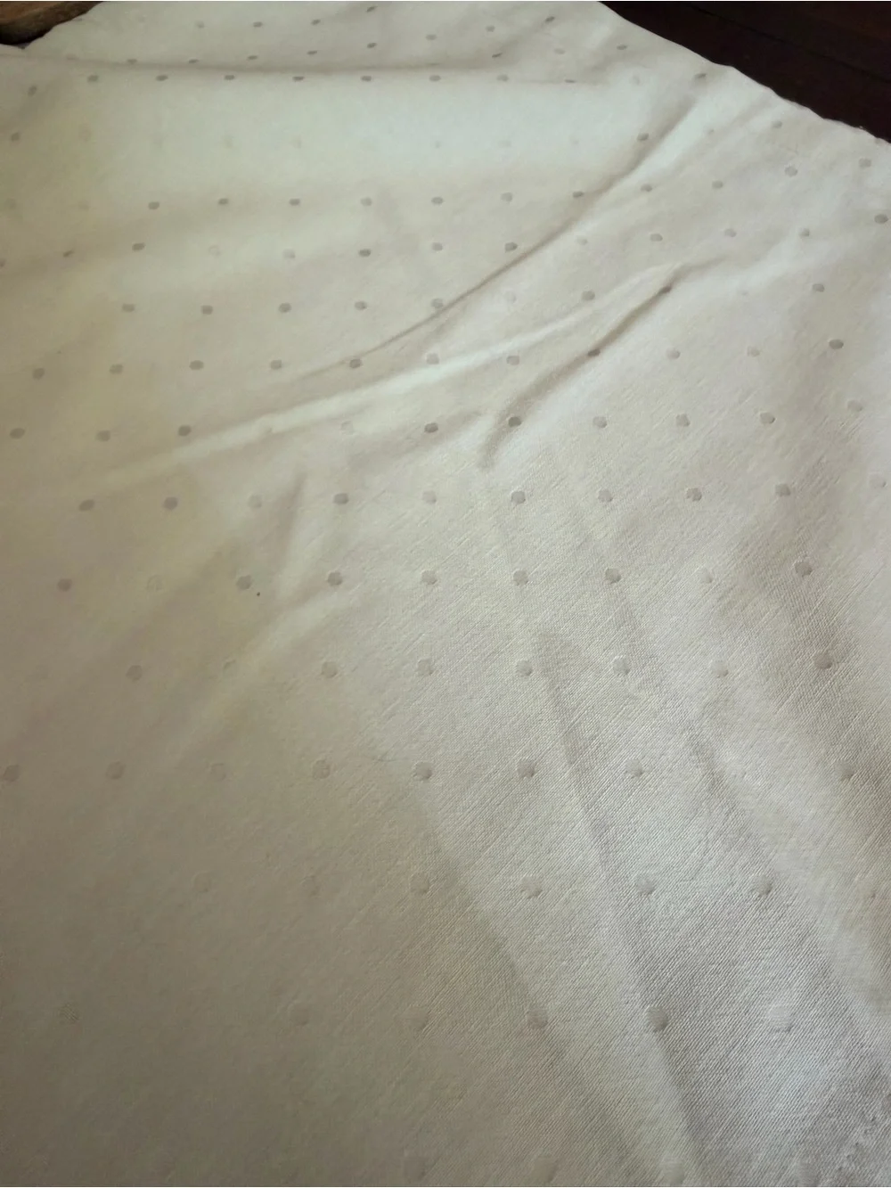 Kate Spade cotton table napkins polka dotted beige